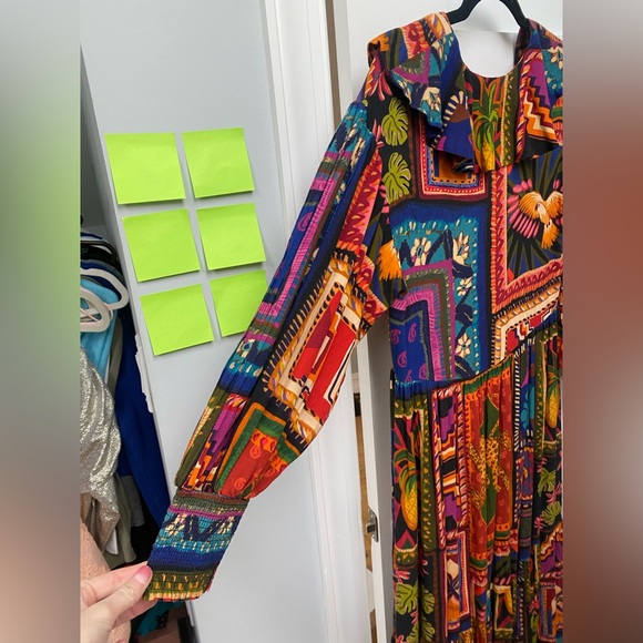 FARM Rio Patchwork Tapestry Ankle Dress (XS/S) NWT - Picture 9 of 11